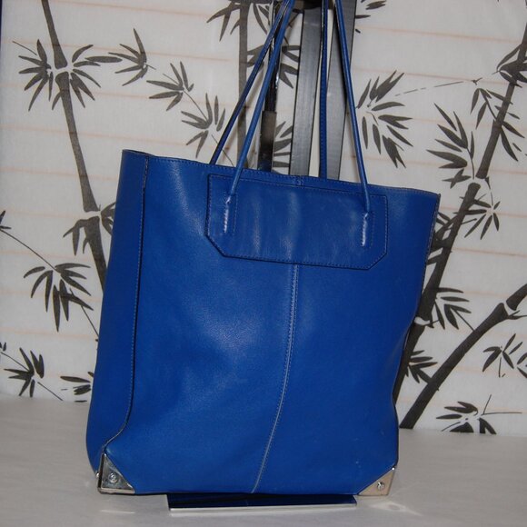 ❤️Alexander Wang ITALY Real Soft Leather Bag Double Prisma Shopper Tote Handbag - Picture 8 of 12